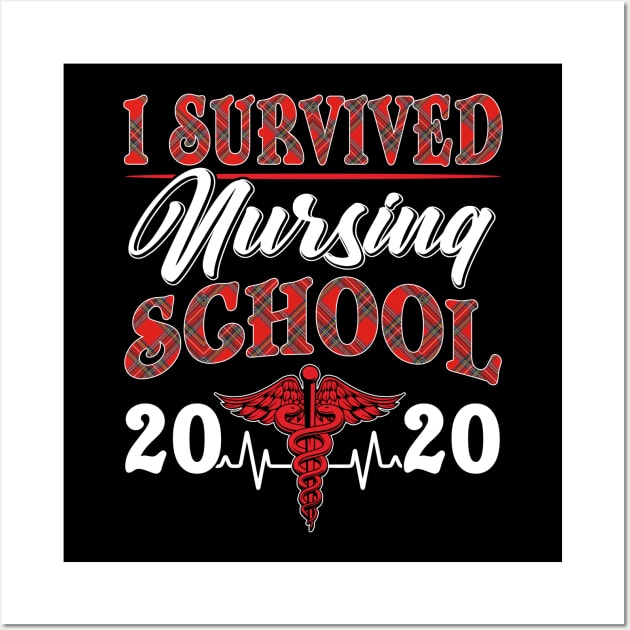 I Survived nursing School 2020 Wall Art by madyharrington02883